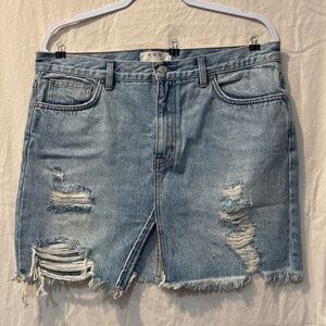 We The Free Jean Skirt